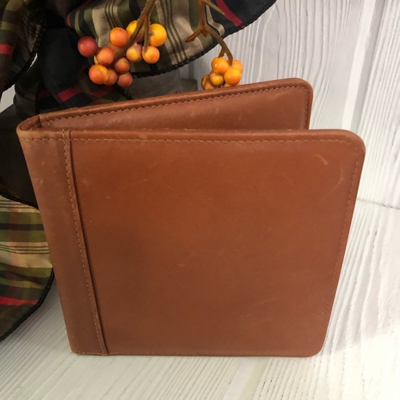 Coach Other - Coach Bi-fold Photo Picture Frame Brown Leather